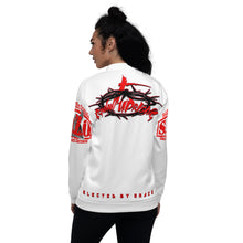 Load image into Gallery viewer, Ladies&#39; Remnant Uprising Bomber Jacket White