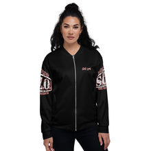 Load image into Gallery viewer, Ladies&#39; Remnant Uprising Bomber Jacket Black