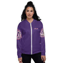 Load image into Gallery viewer, Ladies&#39; Remnant Uprising Bomber Jacket Purple