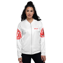 Load image into Gallery viewer, Ladies&#39; Remnant Uprising Bomber Jacket White