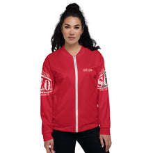 Load image into Gallery viewer, Ladies&#39; Remnant Uprising Bomber Jacket Red