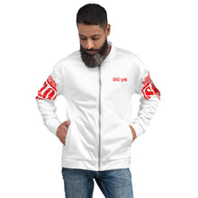 Load image into Gallery viewer, Men&#39;s Remnant Uprising Bomber Jacket White