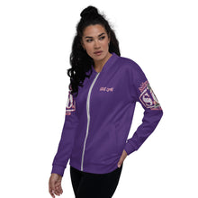 Load image into Gallery viewer, Ladies&#39; Remnant Uprising Bomber Jacket Purple