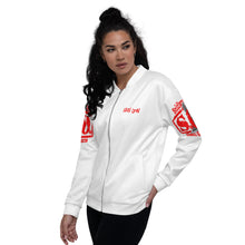 Load image into Gallery viewer, Ladies&#39; Remnant Uprising Bomber Jacket White