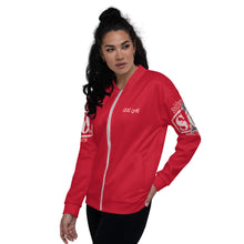 Load image into Gallery viewer, Ladies&#39; Remnant Uprising Bomber Jacket Red