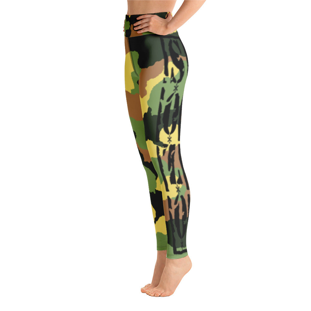 S.O.Z.O. Logo Yoga Leggings Camouflage