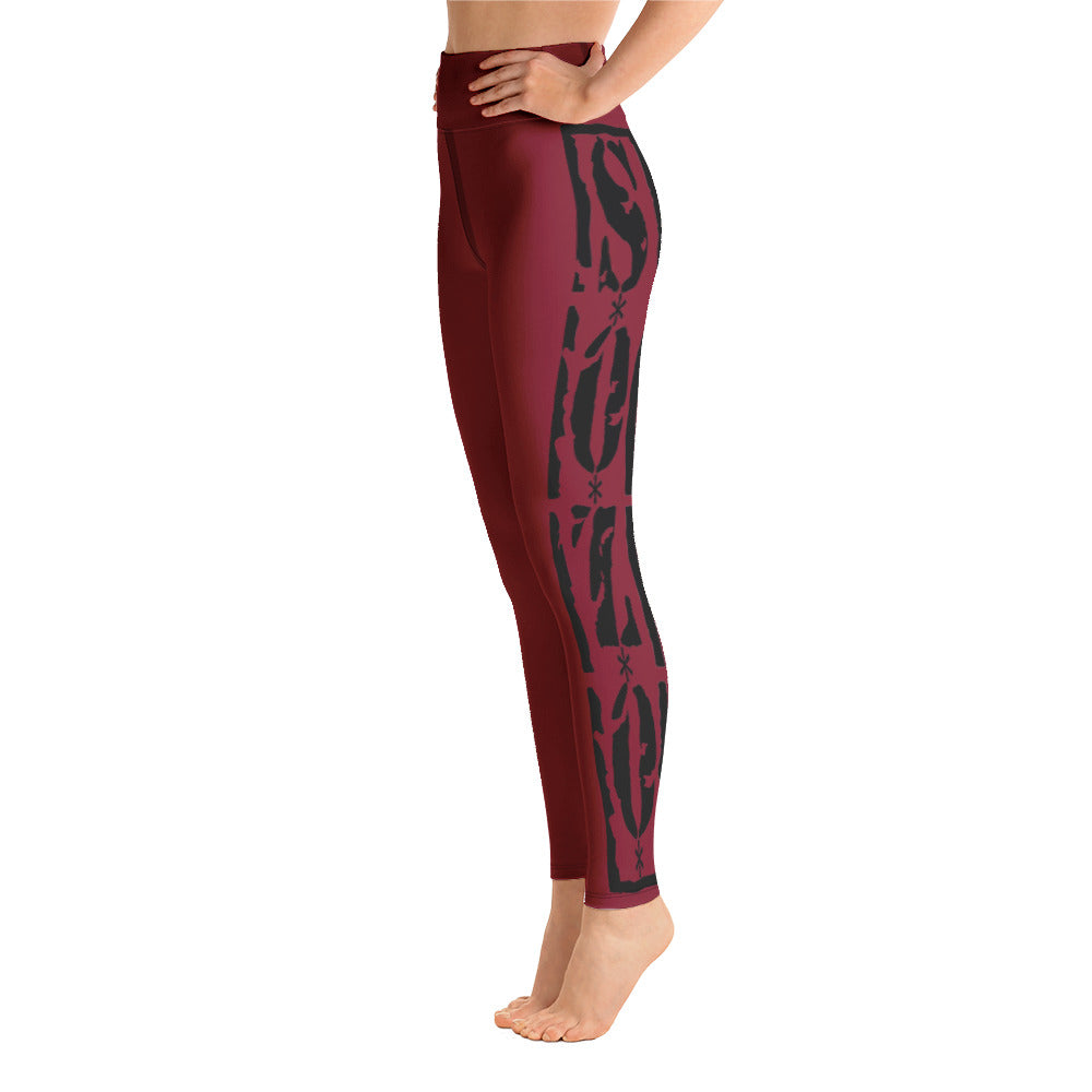 S.O.Z.O.'s Yoga Leggings Burgundy