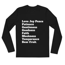 Load image into Gallery viewer, S.O.Z.O.&#39;s Typology Series Long Sleeve Fitted Crew...Galatians 5:22-23 KJV