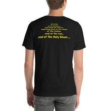 Load image into Gallery viewer, Unisex &quot;Go Ye&quot; Graphic T-Shirt Black...Matthew 28:19 KJV