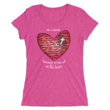 Load image into Gallery viewer, Ladies&#39; &quot;Love Thy Neighbor&quot; Tee Purple Triblend...It&#39;s a movement! (11 Colors Available!)