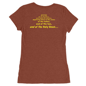 Ladies' "Go ye" Graphic Tee...Matthew 28:19 KJV (5 More Colors!)